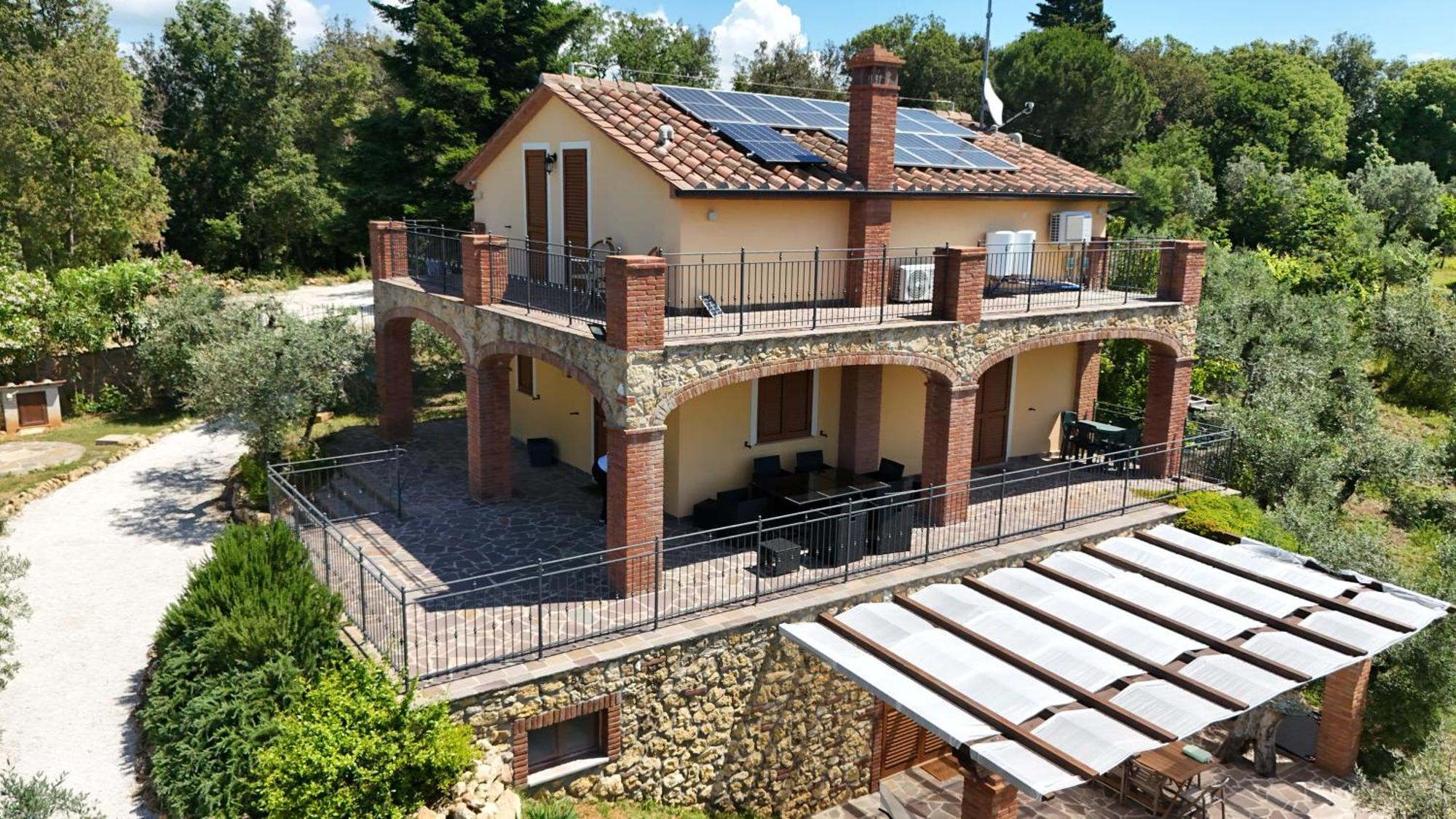 Il Panorama Apartment Montescudaio Bagian luar foto