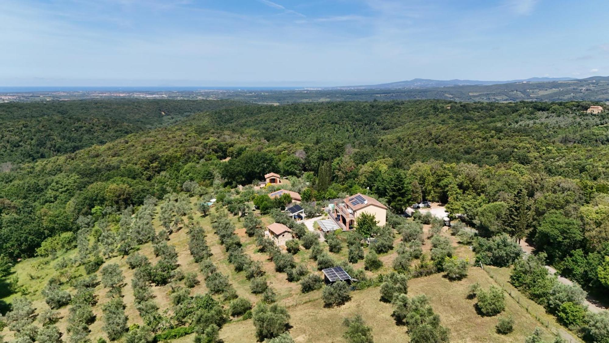Il Panorama Apartment Montescudaio Bagian luar foto